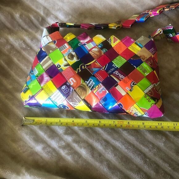 One of a kind candy wrapper handbag. - Picture 4 of 5